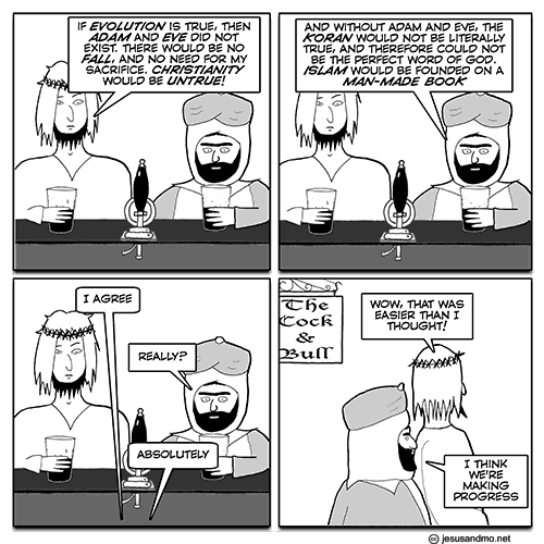 The latest from Jesus and Mo